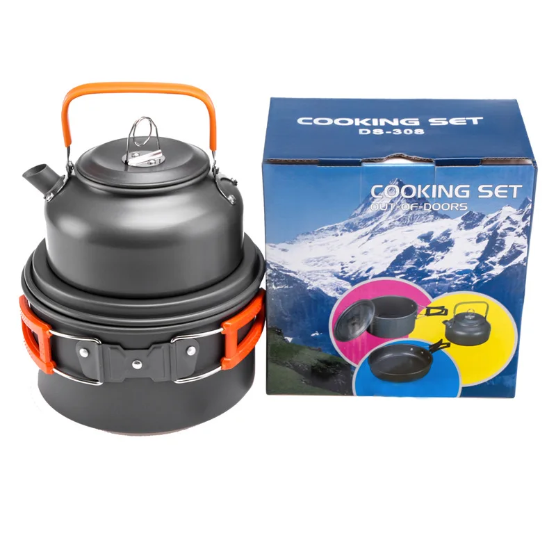 Camping Cooking Pot Stainless Steel - 야외 냄비 팬 주전자 캠핑 조리기구