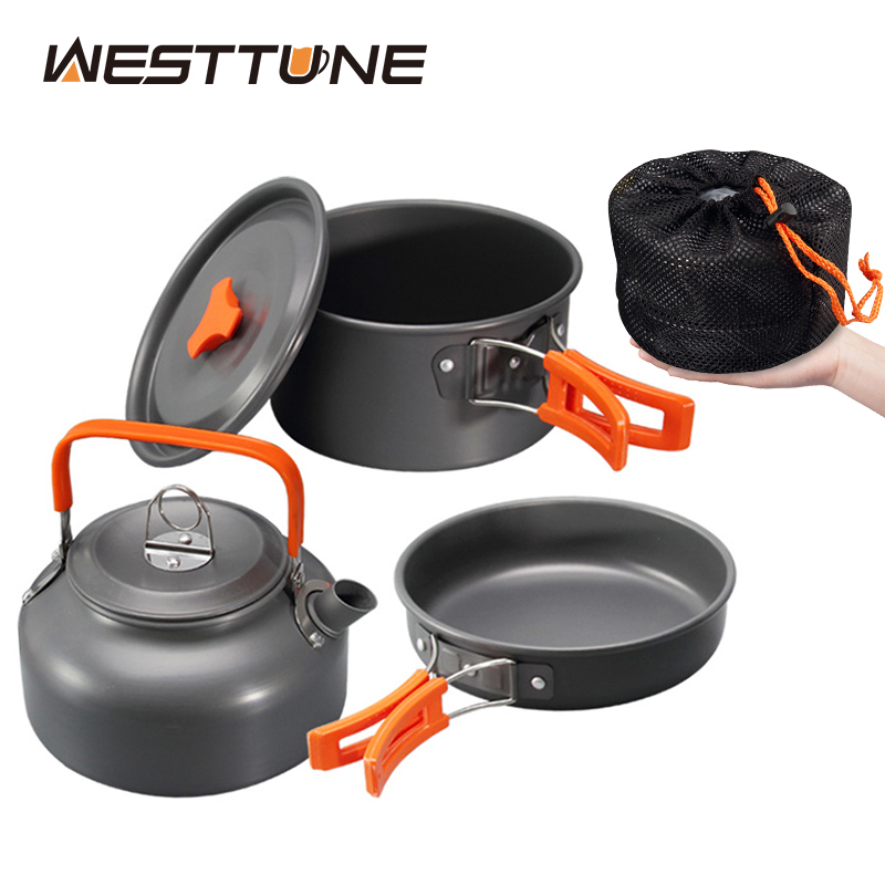 Camping Hiking Cooking - WESTTUNE 캠핑 조리기구 키트 알루미늄 야외