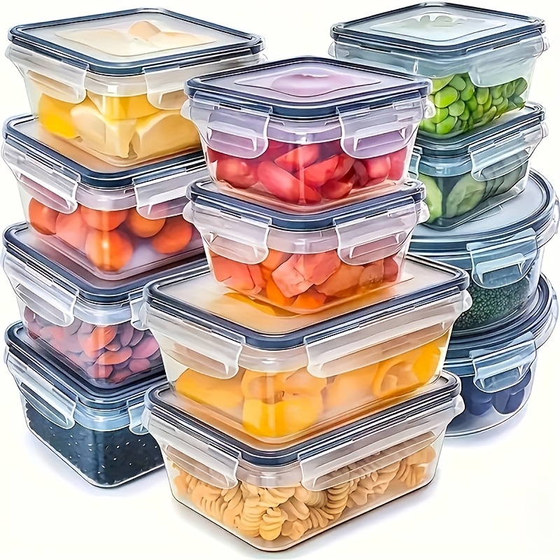 Camping Cooking Box - 8Pcs 용기 4개 뚜껑 4개 세트
