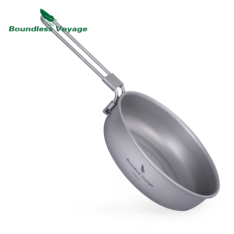 Camping Cooking Equipment - 무한 항해 접이식 손잡이가있는 초경량 티타늄