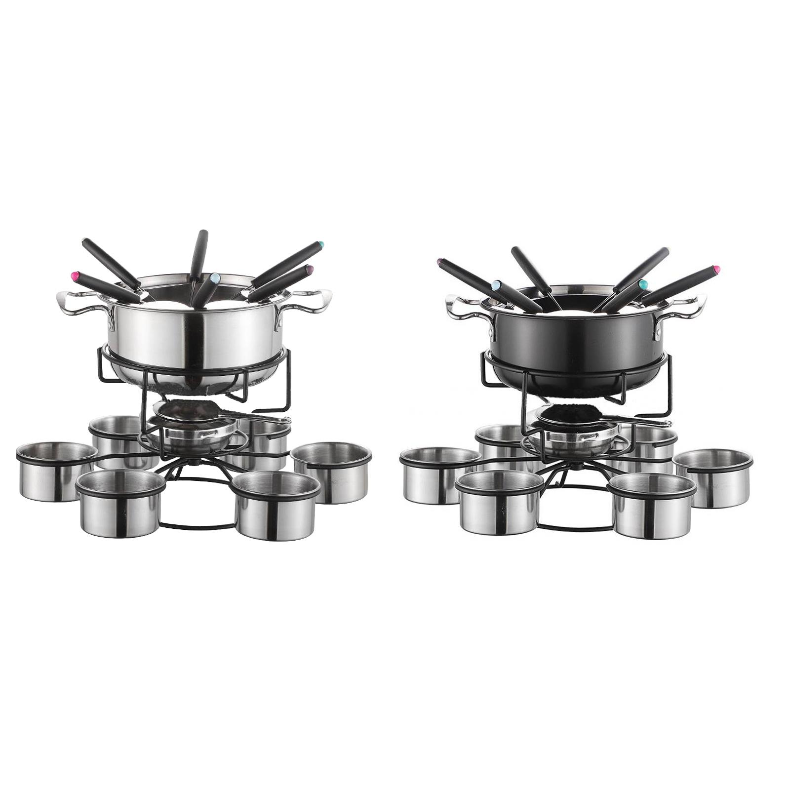 Camping Cooking Pot Stainless Steel - 퐁듀 냄비 세트 요리 스토브 두꺼운
