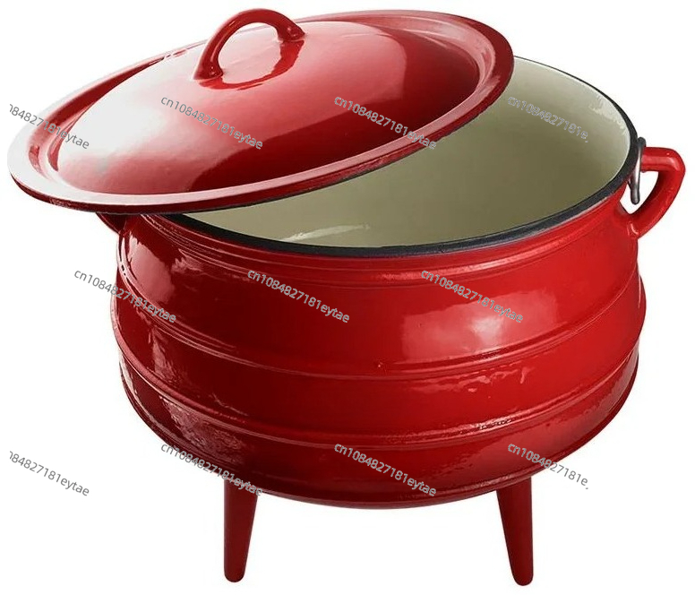 새로운 재고 에나멜 코팅 무쇠 냄비 야외 캠핑 및 가정 - Camping Cooking Dutch Oven 리뷰 및 가격