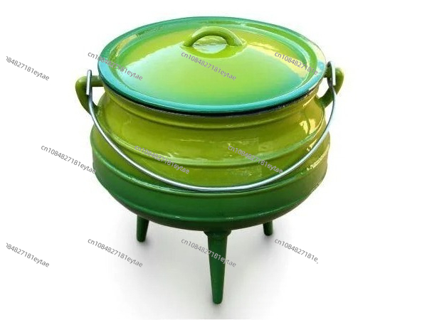 새로운 재고 에나멜 코팅 무쇠 냄비 야외 캠핑 및 가정 - Camping Cooking Dutch Oven 리뷰 및 가격