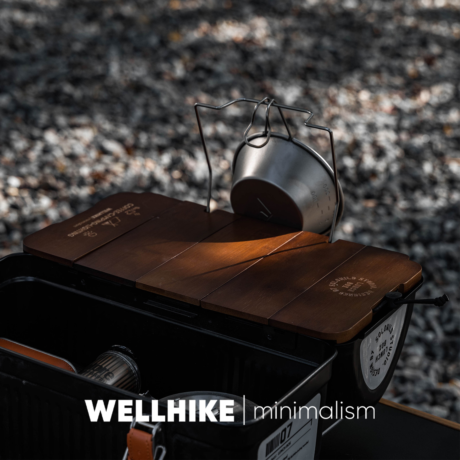 WELLHIKE 도시락 상자 5단 접이식 나무판 질감  - Camping Cooking Box 리뷰 및 가격
