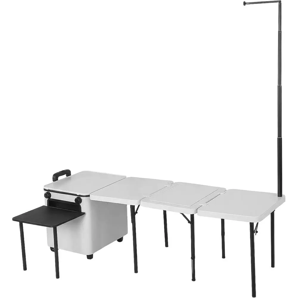 휴대용 야외 바베큐 카트 (바퀴, 조명, 접이식 캠핑  - Camping Cooking Light 리뷰 및 가격