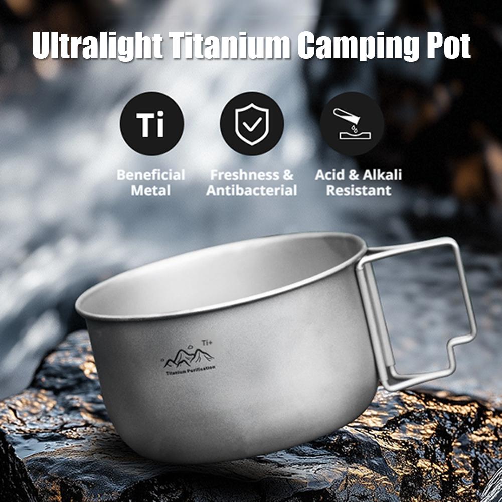 초경량 티타늄 캠핑 냄비 15/10.5cm 휴대용 조리 - Camping Cooking Pot Stainless Steel 리뷰 및 가격