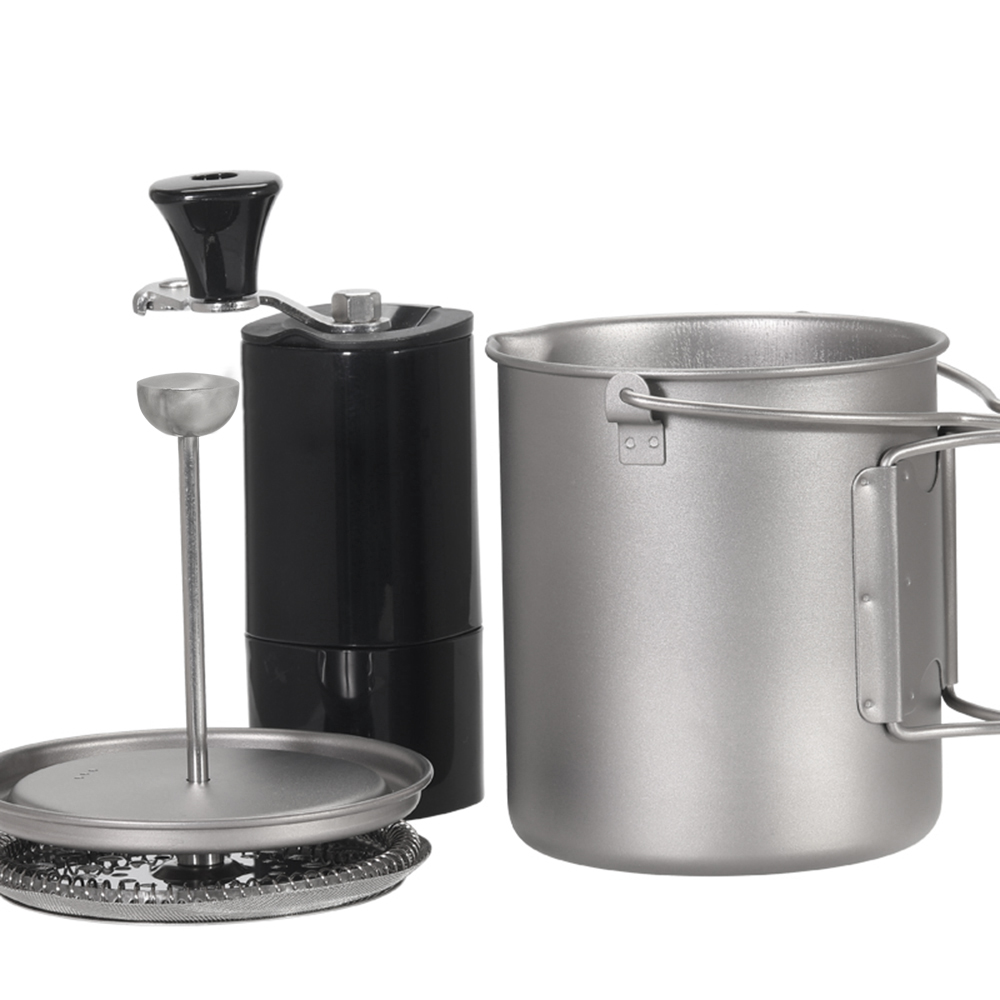 Lixada 티타늄 커피 컵 머그잔, 프렌치 프레스 포 - Camping Cooking Pot Stainless Steel 리뷰 및 가격
