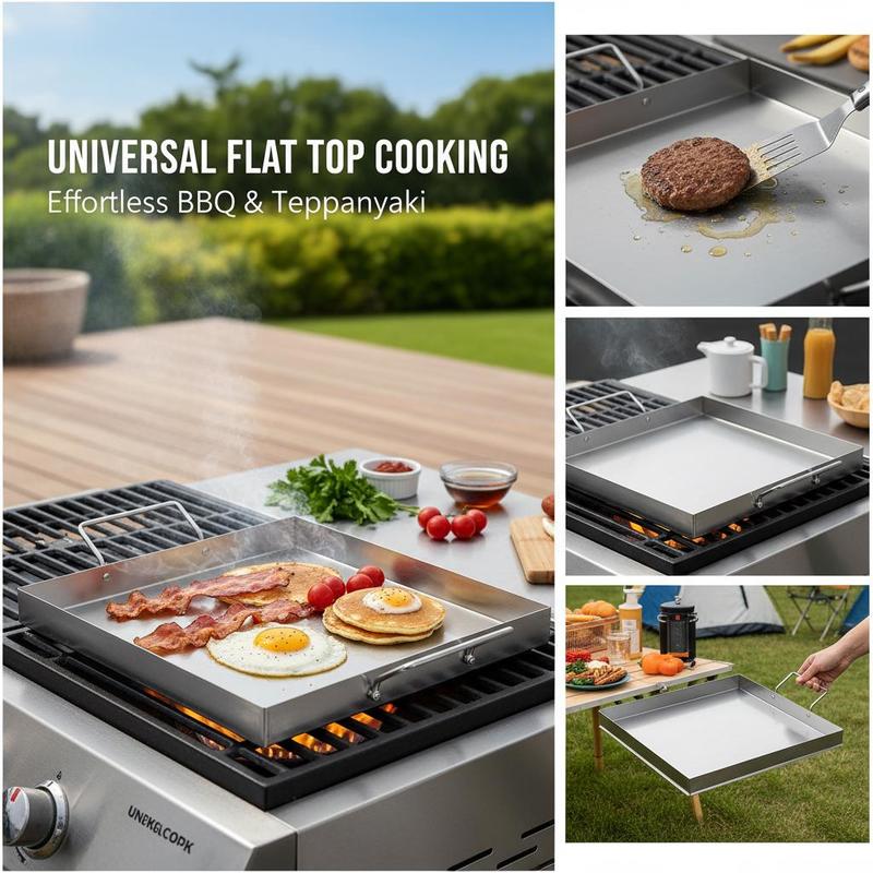 범용 플랫탑 그리들 18x16인치 캠핑, 테일게이팅 파 - Camping Cooking Pot Stainless Steel 리뷰 및 가격
