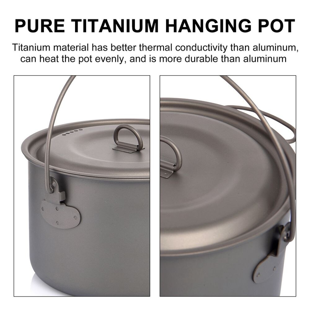 Widesea 캠핑 식기 티타늄 조리기구 세트, 관광  - Camping Cooking Pot Stainless Steel 리뷰 및 가격