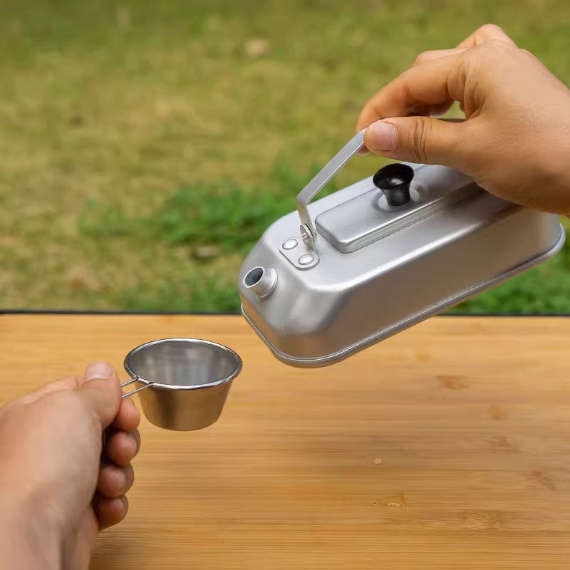 초경량 휴대용 피크닉 캠핑 관광 주전자, 티팟 커피 포 - Camping Cooking Pot Stainless Steel 리뷰 및 가격