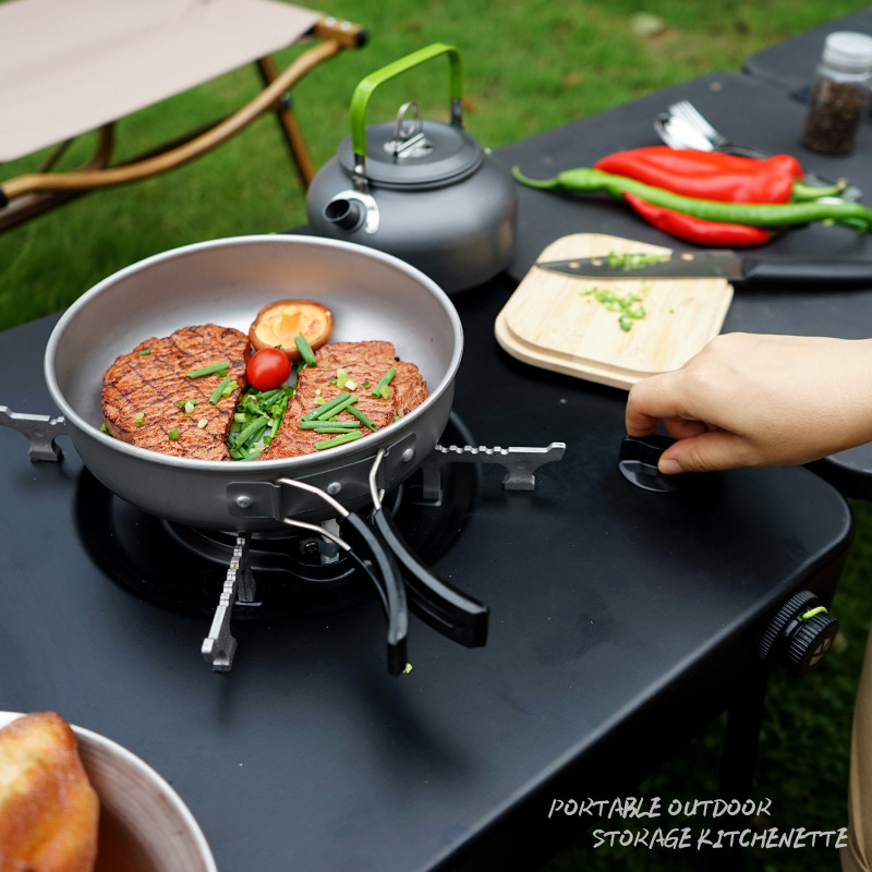휴대용 이동식 캠핑 키친 테이블, 접이식 야외 조리대  - Camping Cooking Box 리뷰 및 가격