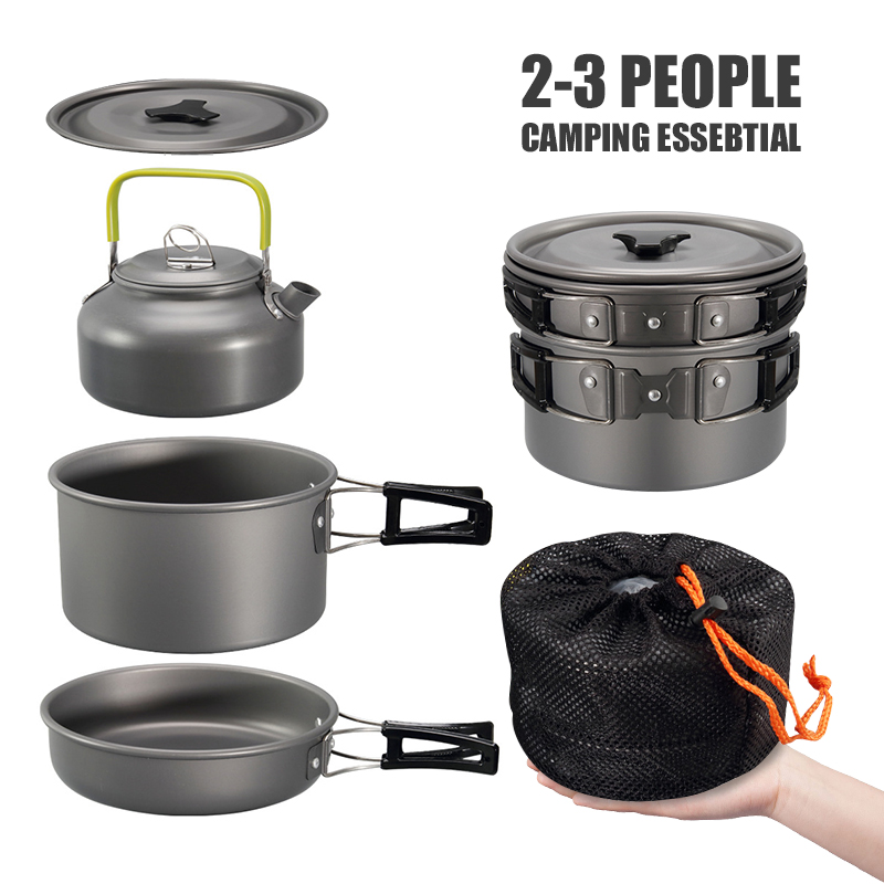 WESTTUNE 캠핑 조리기구 키트 알루미늄 야외 휴대 - Camping Hiking Cooking 리뷰 및 가격