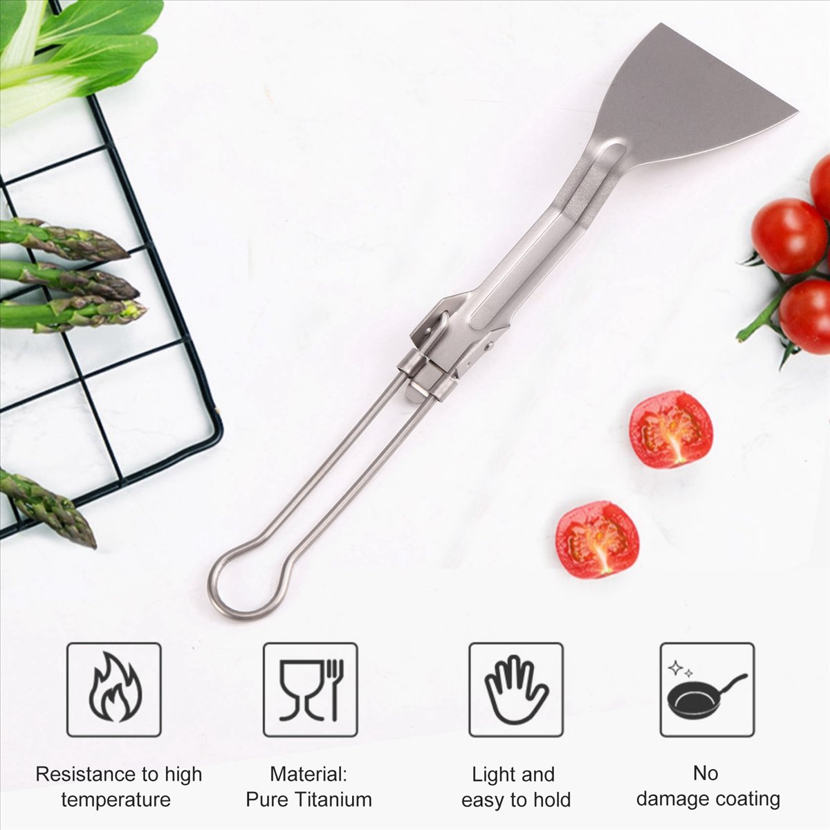 ABST 캠핑 식기 티타늄 주걱 접이식 공간 절약형 피 - Camping Cooking Equipment 리뷰 및 가격