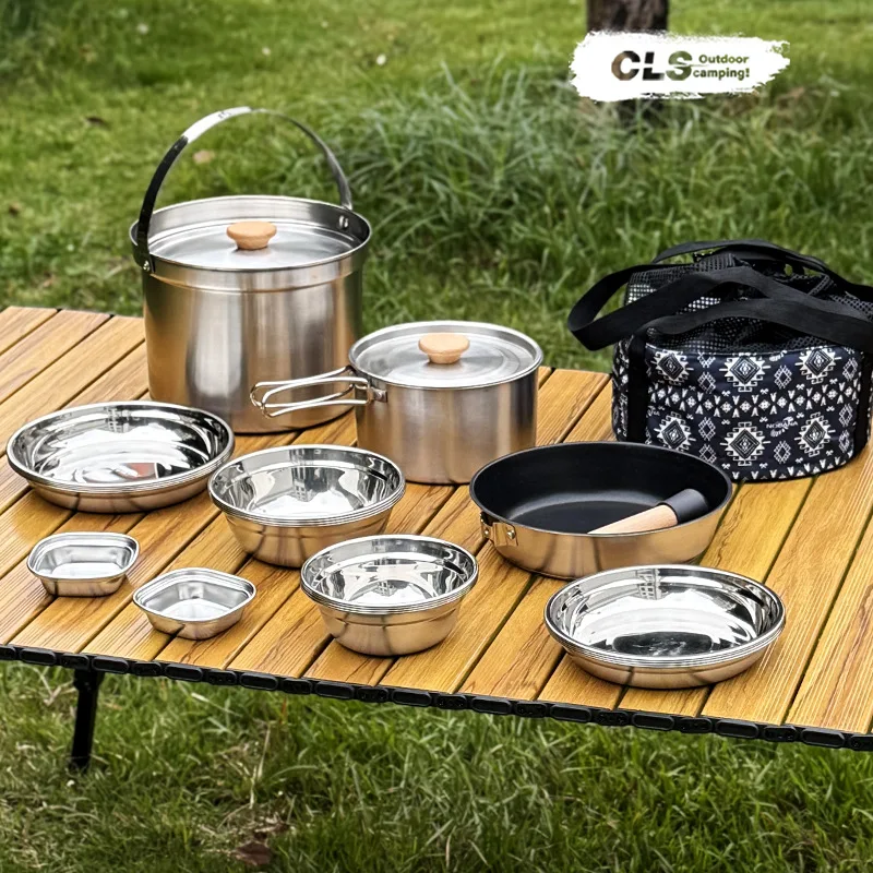 노바나&CLS 22종 스테인리스 스틸 야외 캠핑 냄비  - Camping Cooking Pot Stainless Steel 리뷰 및 가격