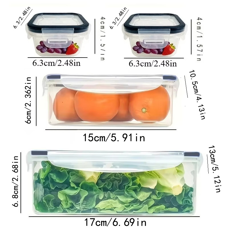 8Pcs 용기 4개 뚜껑 4개 세트 주방 밀폐용기 플라 - Camping Cooking Box 리뷰 및 가격