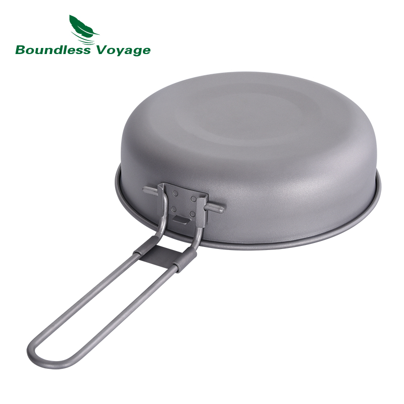 무한 항해 접이식 손잡이가있는 초경량 티타늄 프라이팬  - Camping Cooking Equipment 리뷰 및 가격