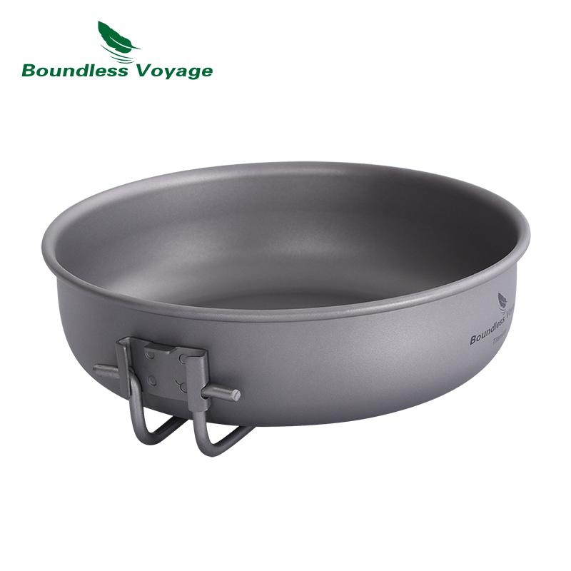 무한 항해 접이식 손잡이가있는 초경량 티타늄 프라이팬  - Camping Cooking Equipment 리뷰 및 가격