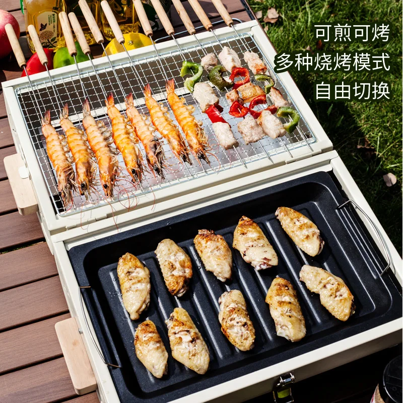 바베큐 오븐 가정용 그릴 휴대용 야외 캠핑용 무연 그릴 - Camping Hiking Cooking 리뷰 및 가격