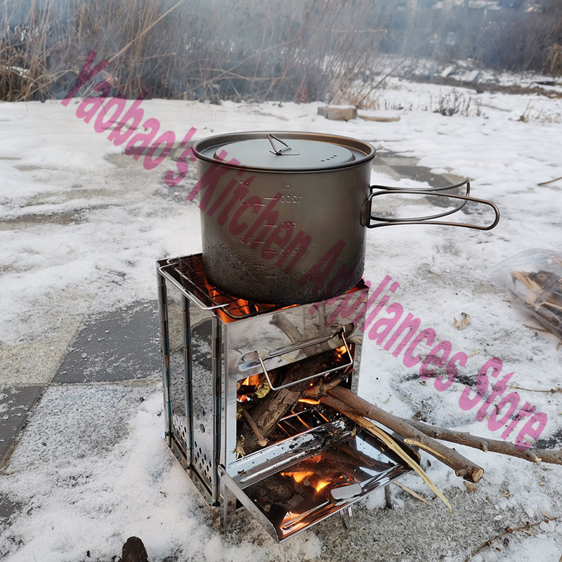 목재 난로 야외 캠핑 장비 분해 가능 휴대용 피크닉 스 - Camping Cooking Equipment 리뷰 및 가격