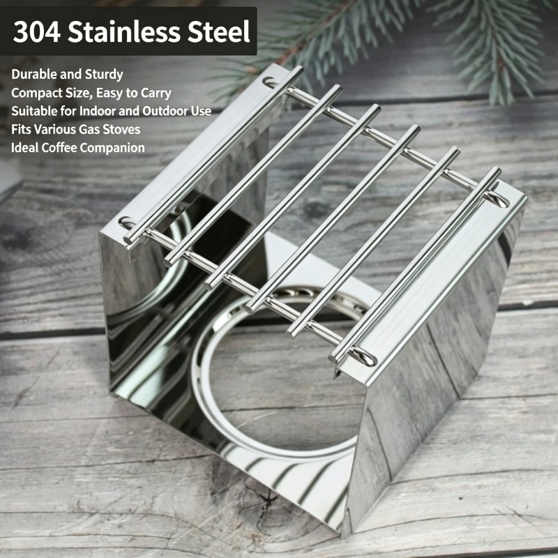 스테인리스 스틸 사각 커피 스토브 스탠드, 모카 포트  - Camping Cooking Pot Stainless Steel 리뷰 및 가격
