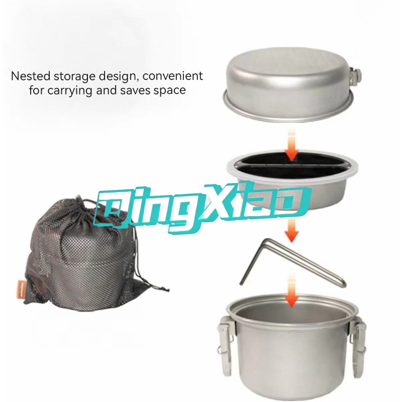 야외용 304 스테인리스 스틸 다기능 캠핑 조리기구,  - Camping Cooking Pot Stainless Steel 리뷰 및 가격