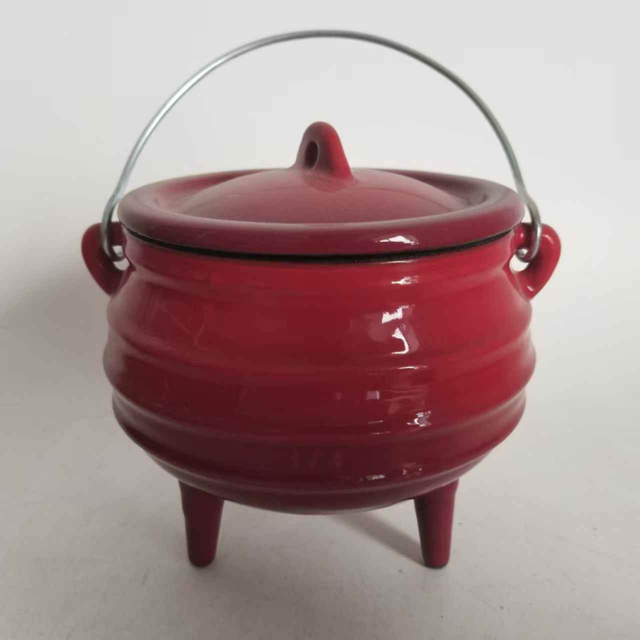 야외용 더치 오븐 주철 에나멜 냄비 3개의 다리 포함  - Camping Cooking Dutch Oven 리뷰 및 가격