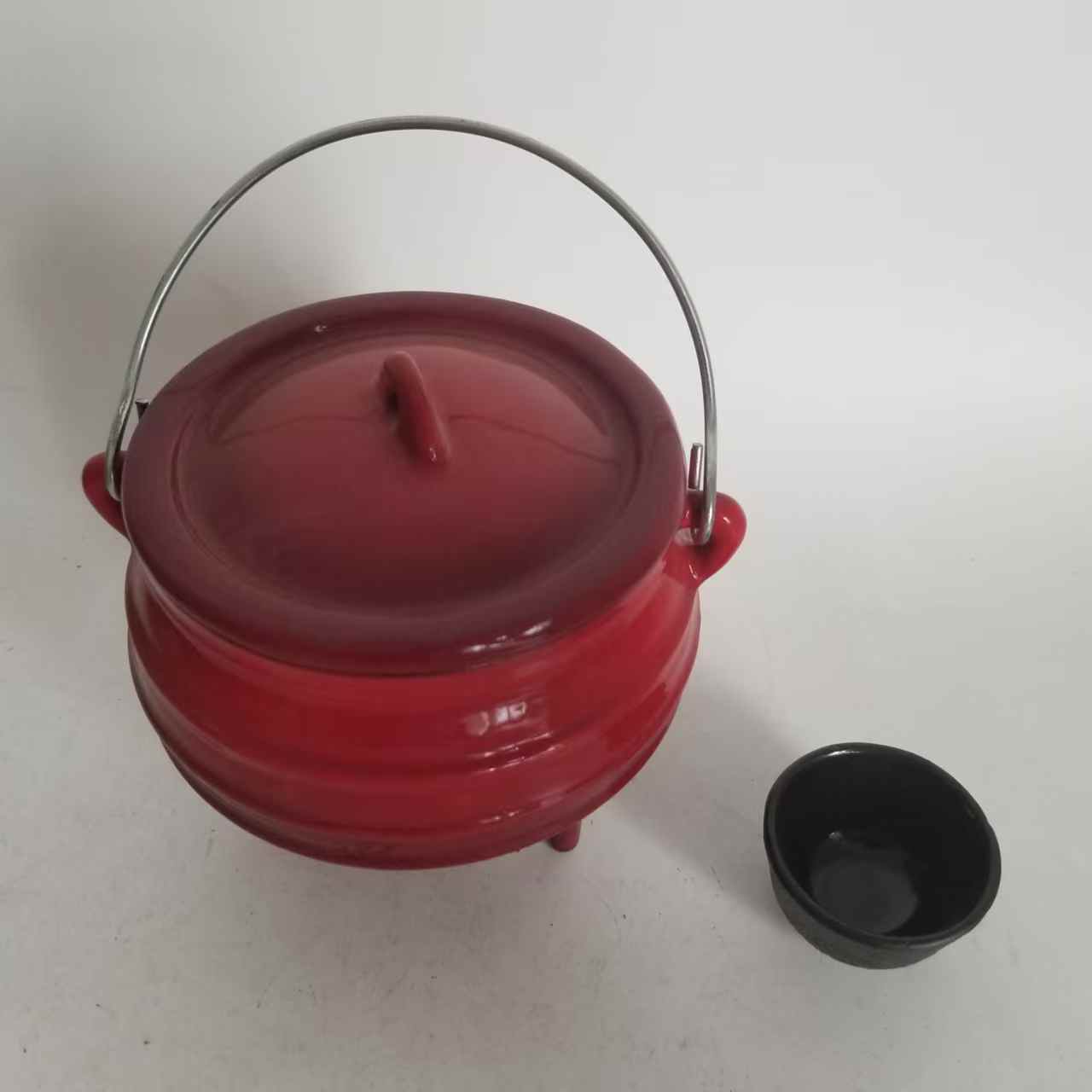 야외용 더치 오븐 주철 에나멜 냄비 3개의 다리 포함  - Camping Cooking Dutch Oven 리뷰 및 가격