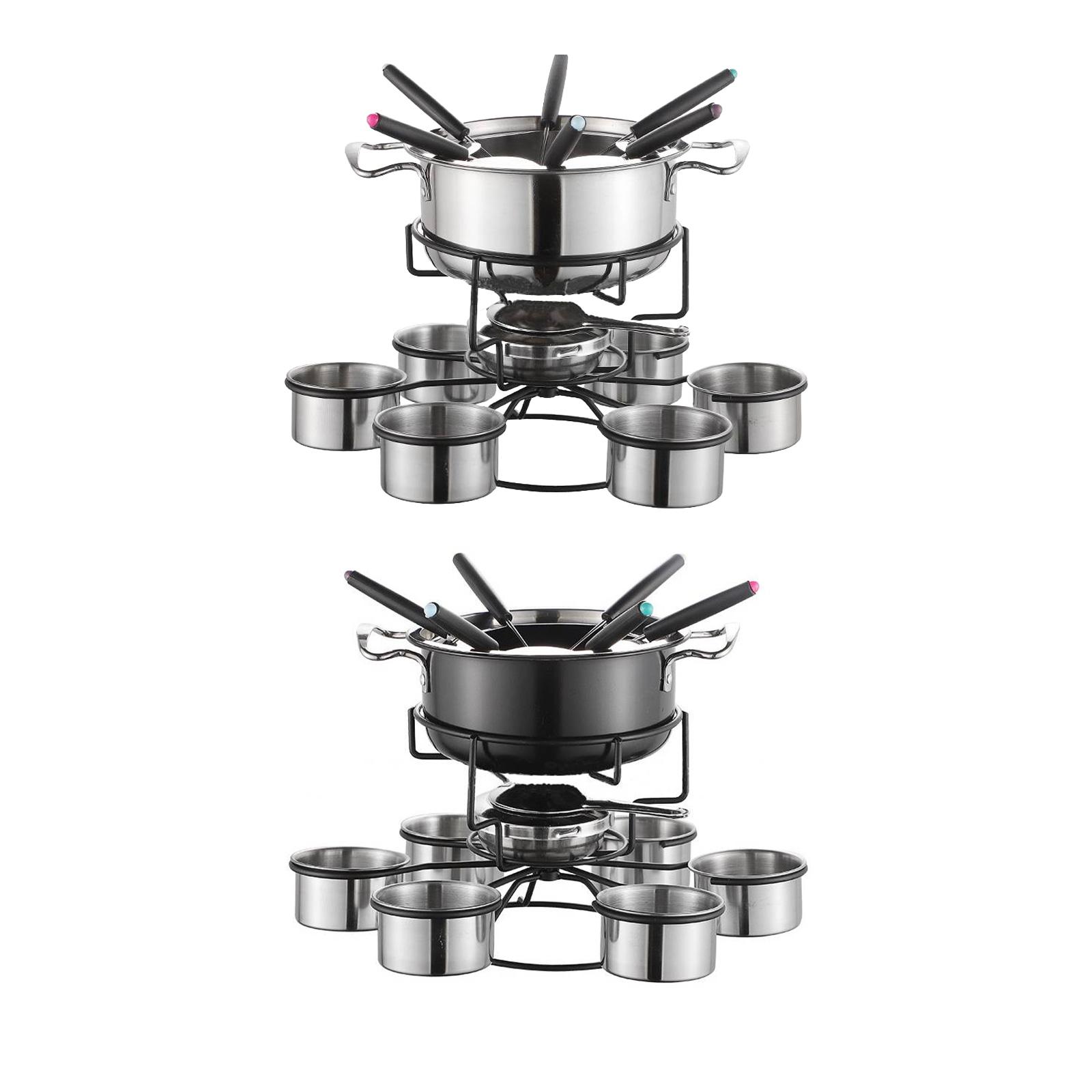 퐁듀 냄비 세트 요리 스토브 두꺼운 다기능 안정적인 멜 - Camping Cooking Pot Stainless Steel 리뷰 및 가격