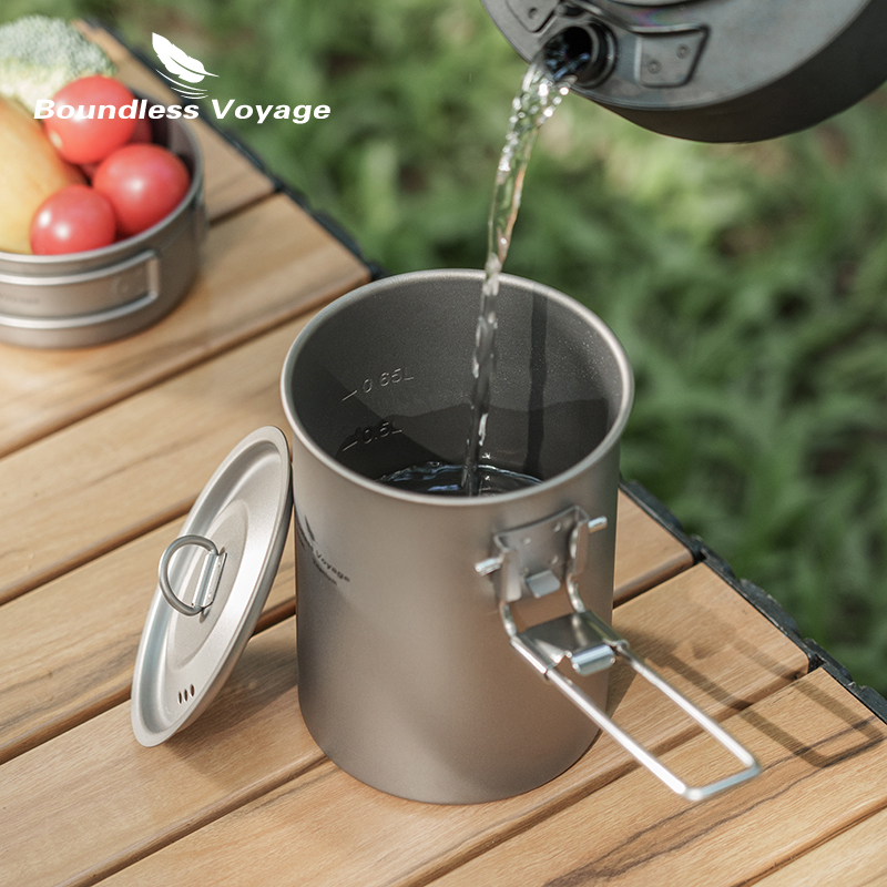 무한 항해 900ml 티타늄 냄비 컵 캠핑 조리기구 접 - Camping Cooking Pot Stainless Steel 리뷰 및 가격