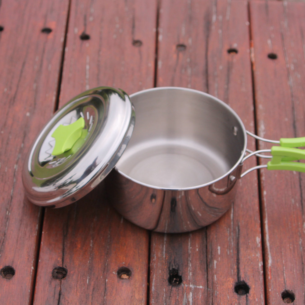 캠핑 냄비 경량 스테인레스 스틸 야외 요리 여행 피크닉 - Camping Cooking Pot Stainless Steel 리뷰 및 가격