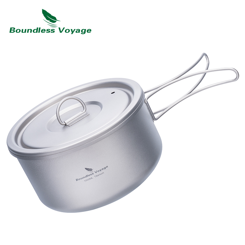 Boundless Voyage 티타늄 캠핑 냄비, 뚜껑 - Camping Hiking Cooking 리뷰 및 가격