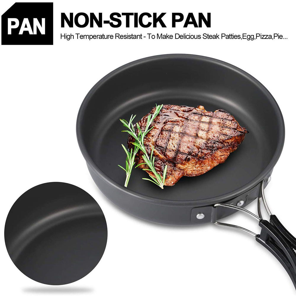 알루미늄 합금 소재로 제작된 야외 캠핑 조리기구 세트, - Camping Cooking Pot Stainless Steel 리뷰 및 가격