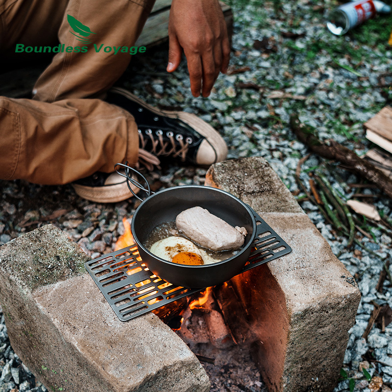 무한 항해 야외 캠핑 티타늄 숯불 바베큐 그릴 플레이트 - Camping Cooking Box 리뷰 및 가격